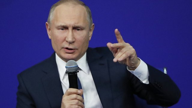 Išaiškintas Vladimiro Putino melas: gyrėsi ginklu, kurio net neturi