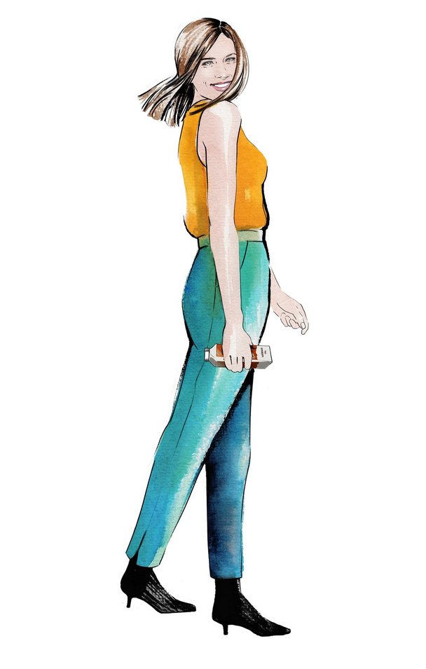 Latvių iliustratorės Alinos Grinpaukos piešinyje – tinklaraštinink Kristina Pišniukaitė.