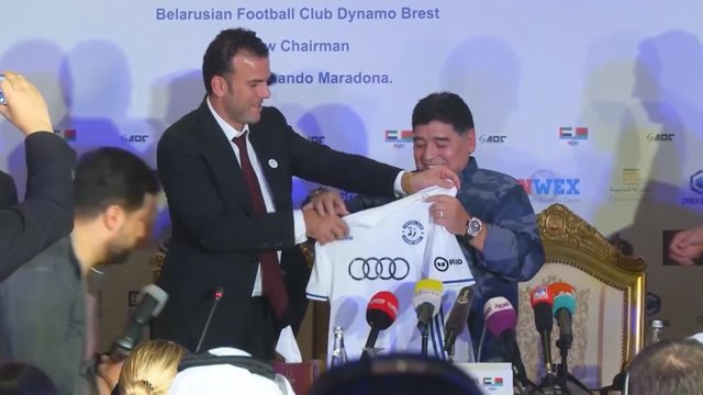 Diego Maradona sieja ateitį su Baltarusija