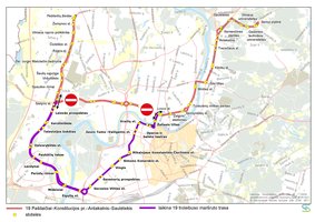Dėl T. Narbuto viaduko statybų – siauresnė gatvė ir sunkiau pasiekiamas miestas
