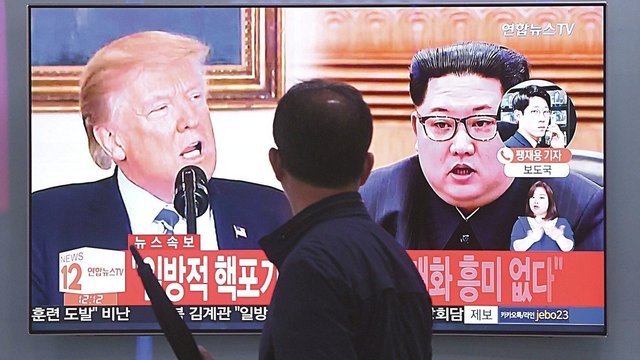 Istorinio susitikimo nebus: Donaldas Trumpas atšaukė susitikimą su Kim Jong-unu
