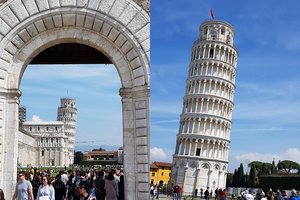 Pasvirusi Piza. Panevėžio dydžio miestas