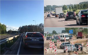 Nemaloni gražaus savaitgalio pabaiga: poilsiautojai duso spūstyse