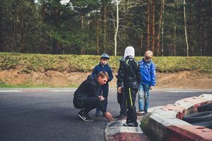 Kartingo būrelis vaikams veiks ir vasarą