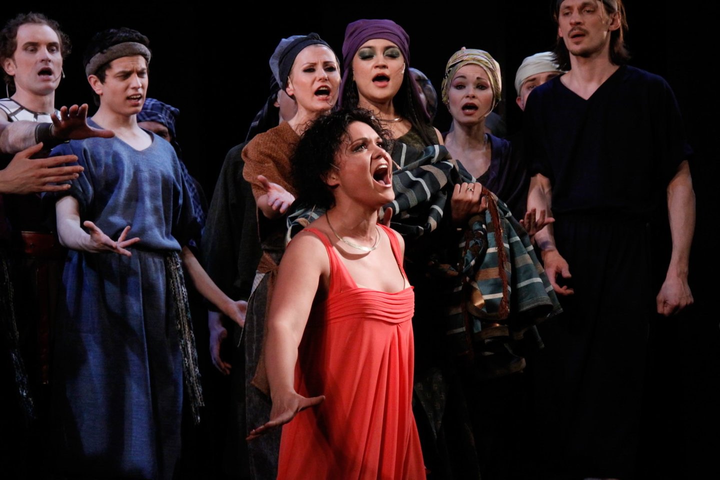  Spektaklio „Aida“ akimirka.<br> Nuotr. iš Kauno valstybinio muzikinio teatro archyvo.