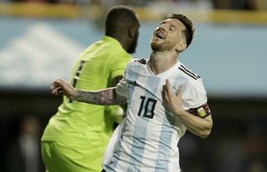 Varžovų gynybą taškęs L. Messi pelnė tris įvarčius, o Argentina šventė pergalę