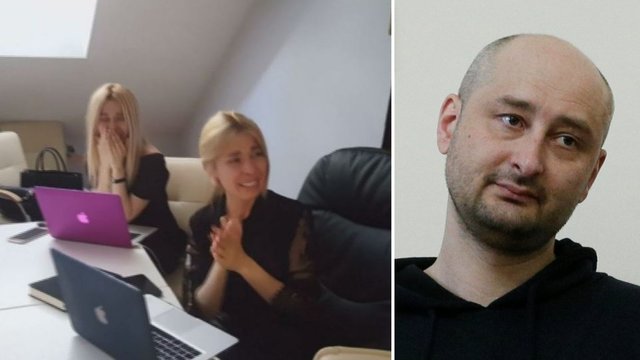 Internete plinta nuoširdus Arkadijaus Babčenkos kolegų vaizdo įrašas 