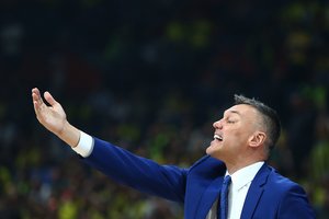 Šarūnas Jasikevičius ir vėl turėjo priekaištų: „Man šitas „Žalgiris“ nesižiūri“