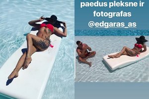 Su mylimuoju atostogaujanti Natalija Bunkė pademonstravo tobulą figūrą ir įdegį