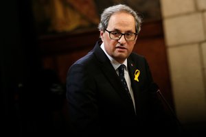 Naujasis Katalonijos vadovas žada toliau siekti regiono atsiskyrimo nuo Ispanijos