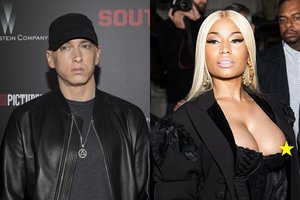 Eminemas pakurstė kalbas apie romaną su Nicki Minaj