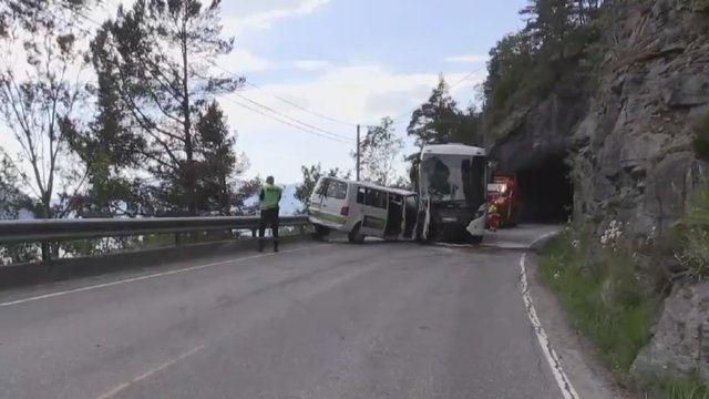 Norvegijoje lietuvio vairuojamas autobusas pateko į avariją