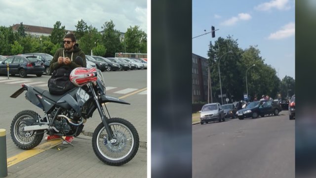 Vairuotojų kultūra Panevėžyje – prie sankryžos sumuštas motociklininkas