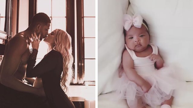 Patyrusi mylimojo išdavystę prieš pat gimdymą, K. Kardashian parodė savo mažylę