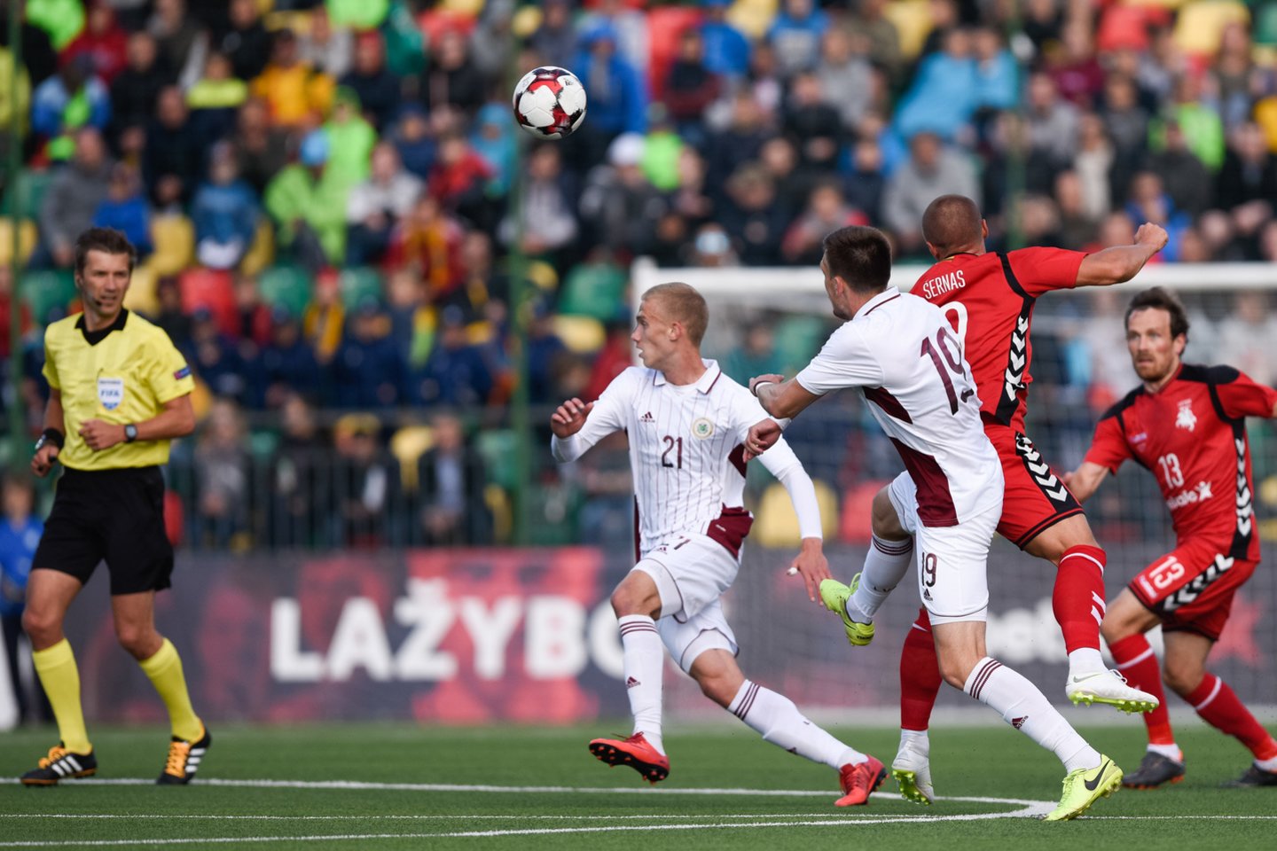  Lietuvos futbolo rinktinė Baltijos taurėje liko paskutinė.<br> D.Umbraso nuotr.