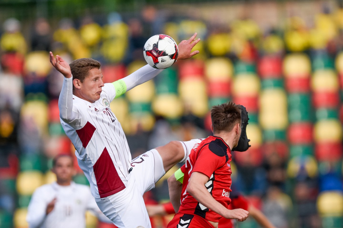  Lietuvos futbolo rinktinė Baltijos taurėje liko paskutinė.<br> D.Umbraso nuotr.