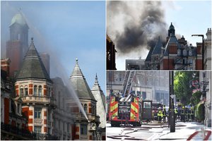 Londone kilo gaisras: degė viešbutis, su ugnimi kovojo 100 ugniagesių 