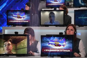 V. Putinas naujo formato tiesioginės linijos metu atsakinės į gyventojų klausimus