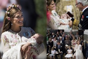 Ypatingą dieną Švedijos princesė Madeleine pakrikštijo trečiąją savo atžalą