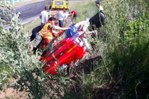 „Drifto čempionato“ lenktynėse vienas iš lyderių patyrė avariją