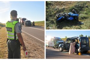 Tragiška avarija prie populiaraus parko: žuvo motociklą vairavęs pareigūnas