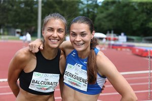 Bėgikės A. Šerkšnienė ir E. Balčiūnaitė sėkmingai pasirodė varžybose Ženevoje