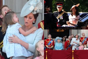 Karalienės gimtadienyje princesė Charlotte per plauką išvengė nelaimės