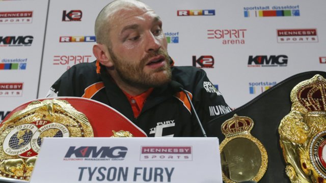 Skandalingasis Tysonas Fury grįžo į ringą: pašaipiai provokavo varžovą