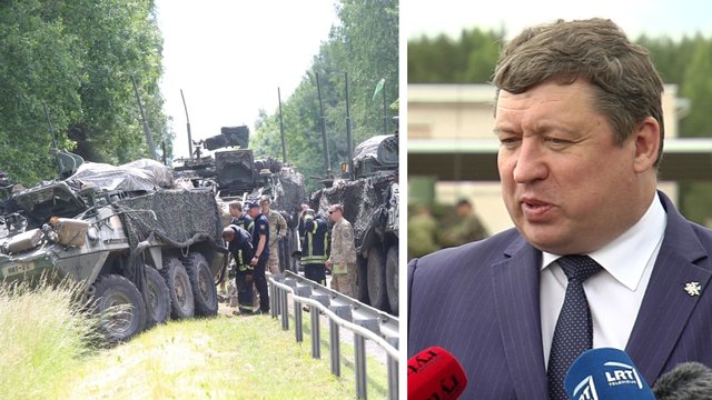 Ministras apie NATO karių avarijas: tai neišvengiama