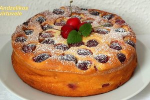 Varškės apkepas su vyšniomis – pats skaniausias, kokį ragavau