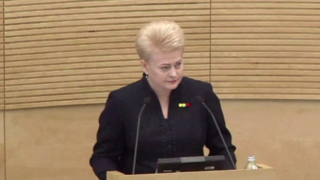 Dalia Grybauskaitė: „Erotikos apibrėžimai tampa svarbesni nei vaikų raštingumas“