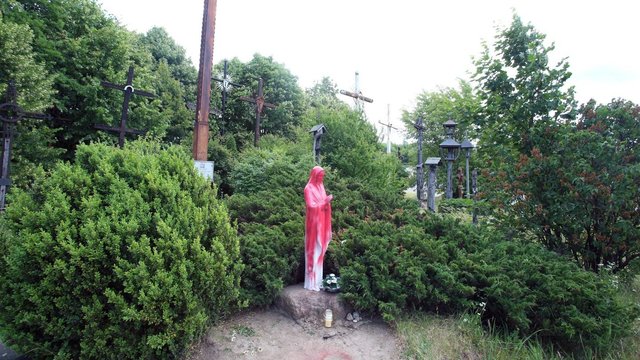 Kaune išniekinta Švč. Mergelės Marijos statula