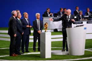 FIFA kongresas: 2026 metų pasaulio čempionato šeimininkės bus trys šalys