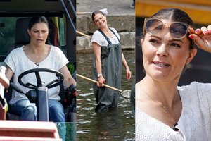 Elegantišką suknelę Švedijos princesė iškeitė į žvejo kostiumą