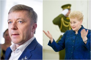 R. Karbauskio ir D. Grybauskaitės karas: kuris užlips ant politinės minos?