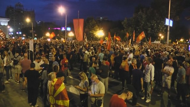 2 tūkst. makedonų protestavo prieš naują šalies vardą