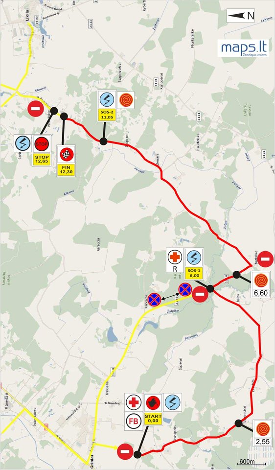 Aštuntas ir dešimtas greičio ruožai.<br> Organizatorių nuotr.
