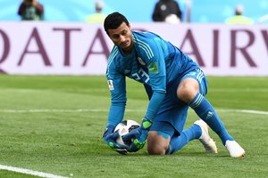 Egipto rinktinės vartininkas atsisakė priimti geriausiam žaidėjui skirtą prizą