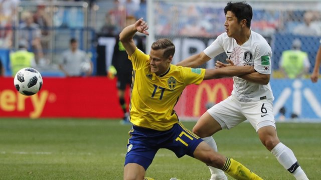 Švedija po 12-os metų pertraukos iškovojo pergalę pasaulio futbolo čempionate