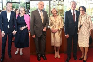 Festivalio uždaryme – Valdas Adamkus ir Raimondas Kurlianskis su žmonomis