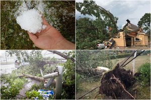 Lietuvoje siautė škvalas: apgriauti namai, išvartyti medžiai, žmonės liko be elektros