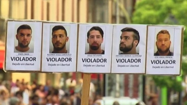 Po teismo sprendimo paleisti prievartautojų gaują Ispanijoje kilo protestai
