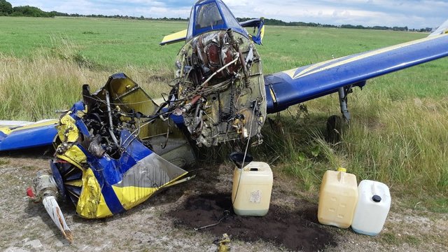 Aleksoto aerodrome nukrito mokomasis lėktuvas: vaizdai iš įvykio vietos