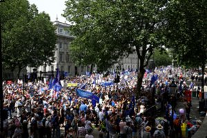 Londone – demonstracija už antrą „Brexit“ balsavimą