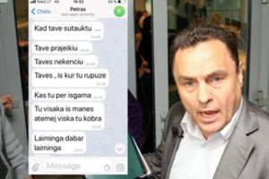 Šiurkščias P. Gražulio žinutes paviešinusi jo dukros mama: „Jis iš manęs atims vaikutį“