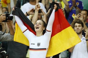 Dviračių treko žvaigždė K. Vogel po kritimo patyrė sunkią traumą