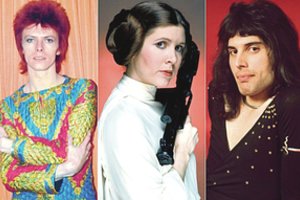 17-metė Carrie Fisher mezgė romanus su Davidu Bowie ir Freddie Mercury