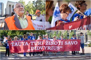 Prieš didžiąją dieną Seime – piketas dėl reformų: piktinasi skubėjimu, dialogo nebuvimu