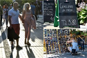 J. Basanavičiaus gatvės prekeiviai trina rankomis: savaitgalį užplūdę poilsiautojai šluos viską