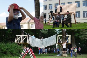 Architektai su vaikais kaimuose kuria staigmenas